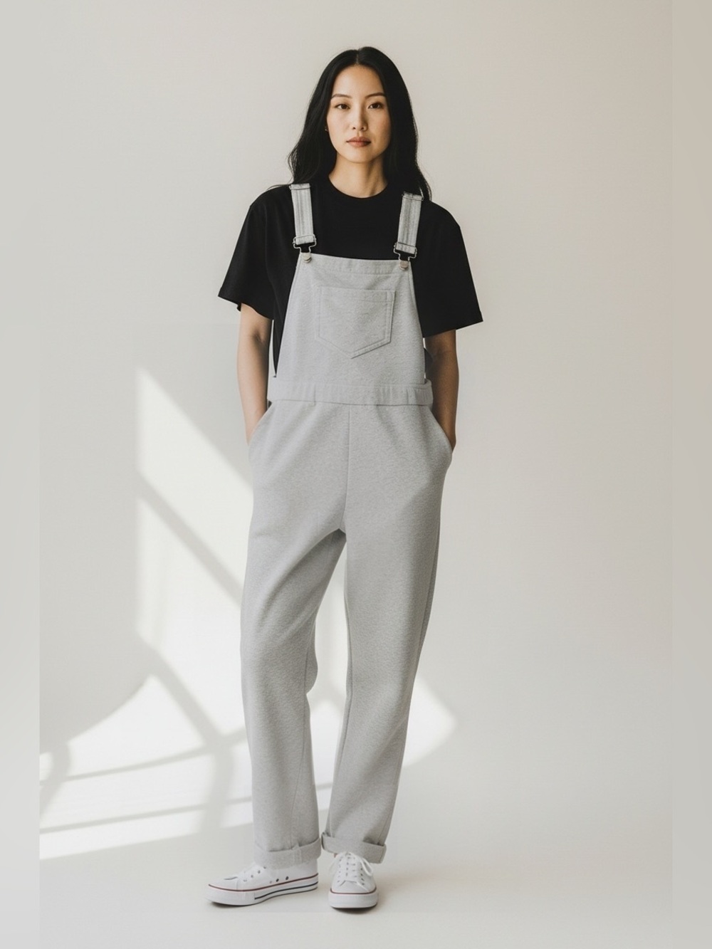Frye And Co Women's Heather Grey Athletic Jumpsuit Size Small NWT